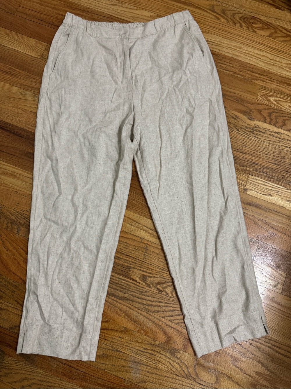 Banana Republic Men’s Linen-Blend Cream Pants | NWT